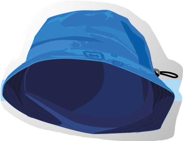 T-Hat cielo blue iris,  Gröässe 50-52 für Kinder von Hyphen mit UPF 80