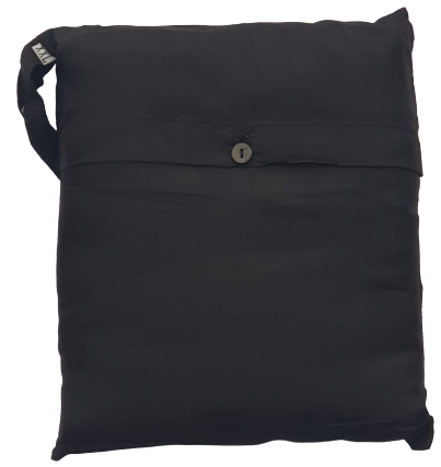 Doppelschlafsack, Seidenschlafsack aus 100 % Seide, Farbe schwarz, 176 x 250 cm