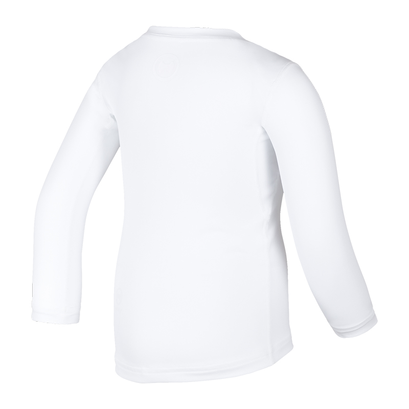 Kinder Langarmshirt 'Shellshirt white' mit UPF 80 von hyphen